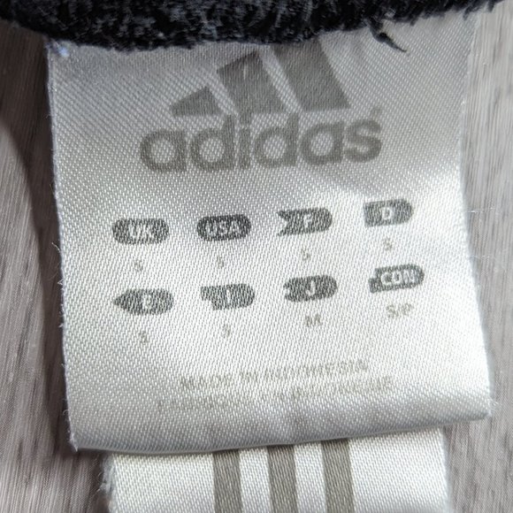 Adidas Black & White Cropped Athletic Pants Size Small - Picture 6 of 12